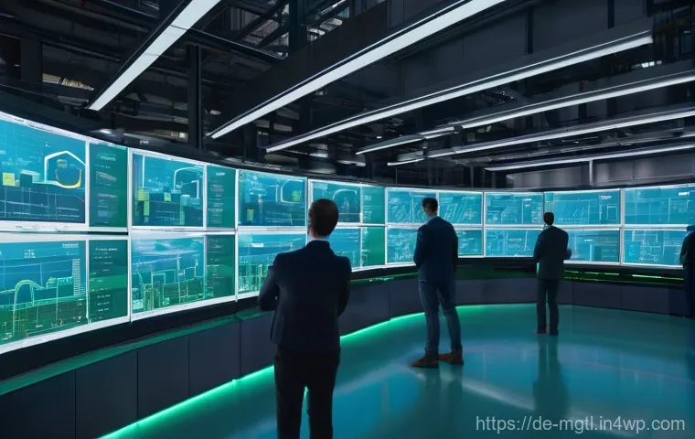 디지털 트윈을 통한 가치 사슬 개선 방안 - **Prompt:** A futuristic, sleek data visualization of a smart factory in Germany at twilight. The fa...