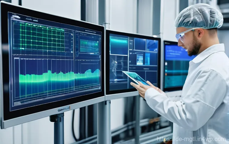 디지털 트윈의 도입 효과 및 사례 분석 - **Industrial Digital Twin Revolution:** A dynamic and high-tech depiction of a German factory floor....